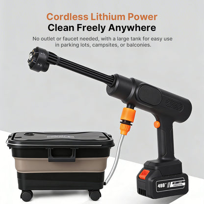 Portable Cordless Pressure Washer, 23L Tank, 6 Modes, All-Scene Cleaning | Traverseon