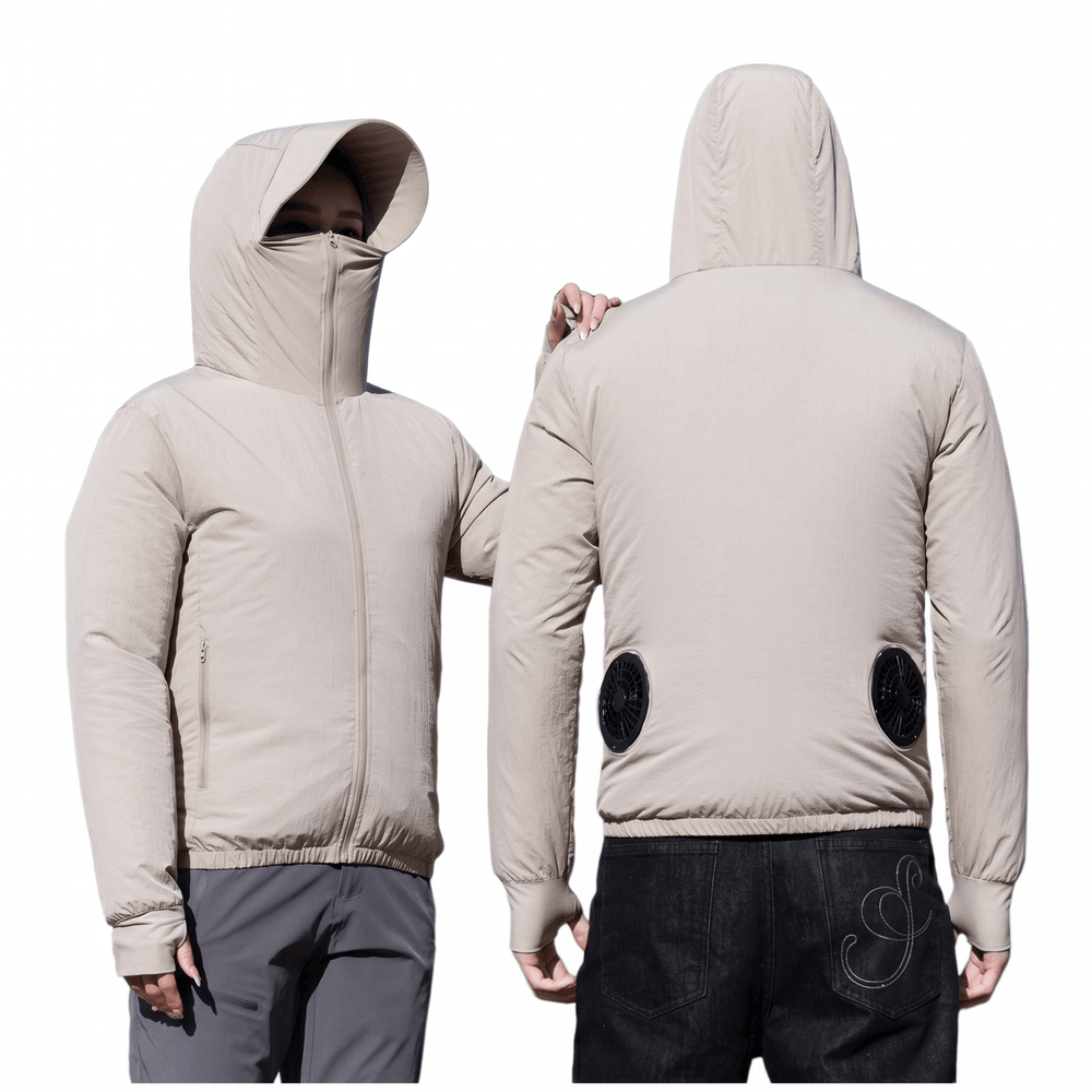 Cooling Fan Sun Protection Jacket – UPF50+ USB Outdoor Hoodie | Traverseon