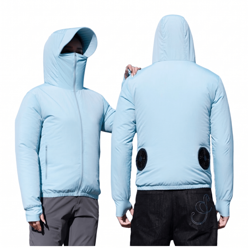 Cooling Fan Sun Protection Jacket – UPF50+ USB Outdoor Hoodie | Traverseon