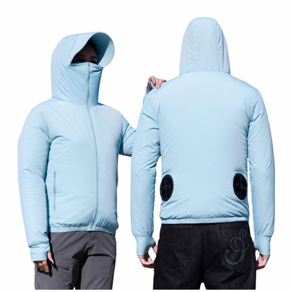 Cooling Fan Sun Protection Jacket – UPF50+ USB Outdoor Hoodie | Traverseon