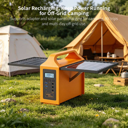 Portable Solar Power Station – 110V Camping Backup Battery | Traverseon