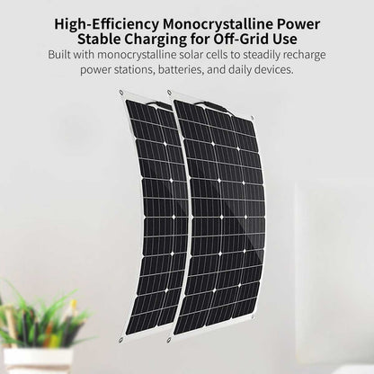 Semi-Flexible Solar Panel – 100W-200W IP67 RV Marine Charger | Traverseon