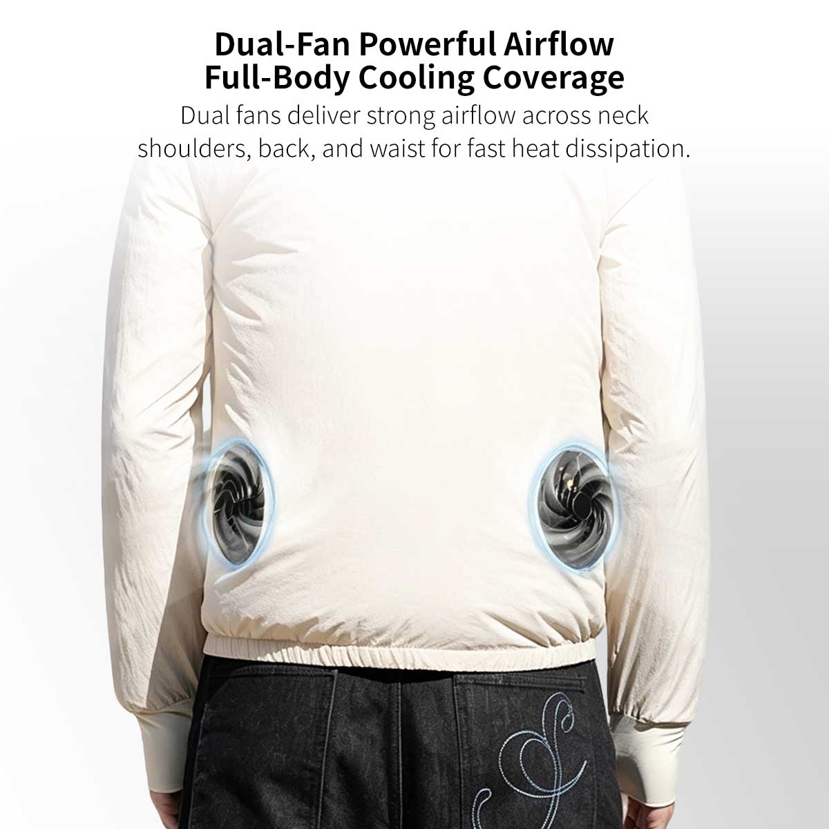 Cooling Fan Sun Protection Jacket – UPF50+ USB Outdoor Hoodie | Traverseon