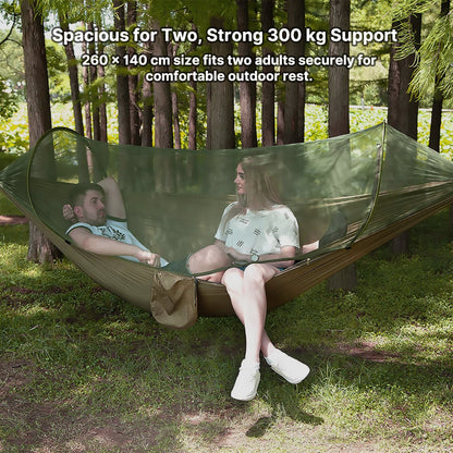 10s Setup Mosquito Hammock – Portable Camping Hammock with Net | Traverseon