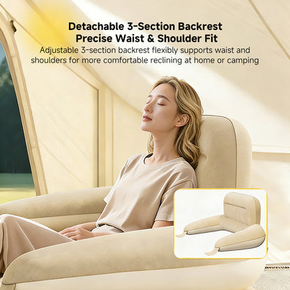 Air Mattress – Inflatable Bed Twin/Double Backrest Camping Outdoor | Traverseon