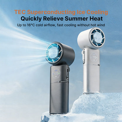 TEC Cooling Handheld Fan – 9000mAh Rechargeable Portable Fan | Traverseon