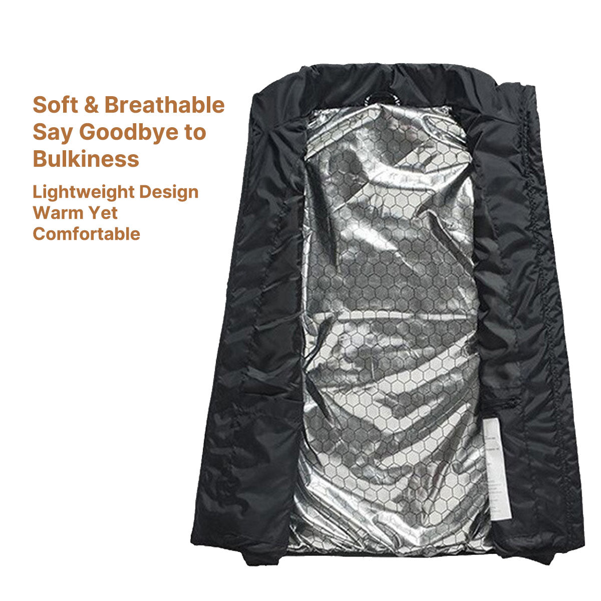 Heated Vest with 3 Modes, 5V Power, Windproof & Lightweight.