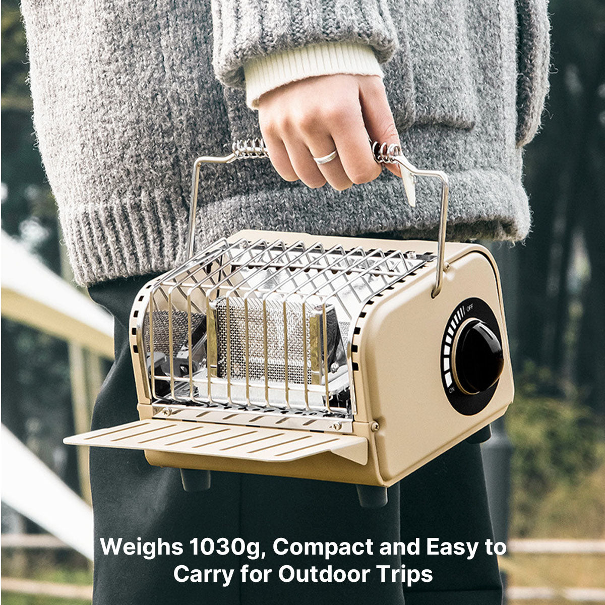 1200W Portable Butane Camping Heater & Warmer