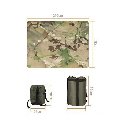 Camo Wearable Sleeping Poncho – Insulated, Packable, & Hunting-Ready