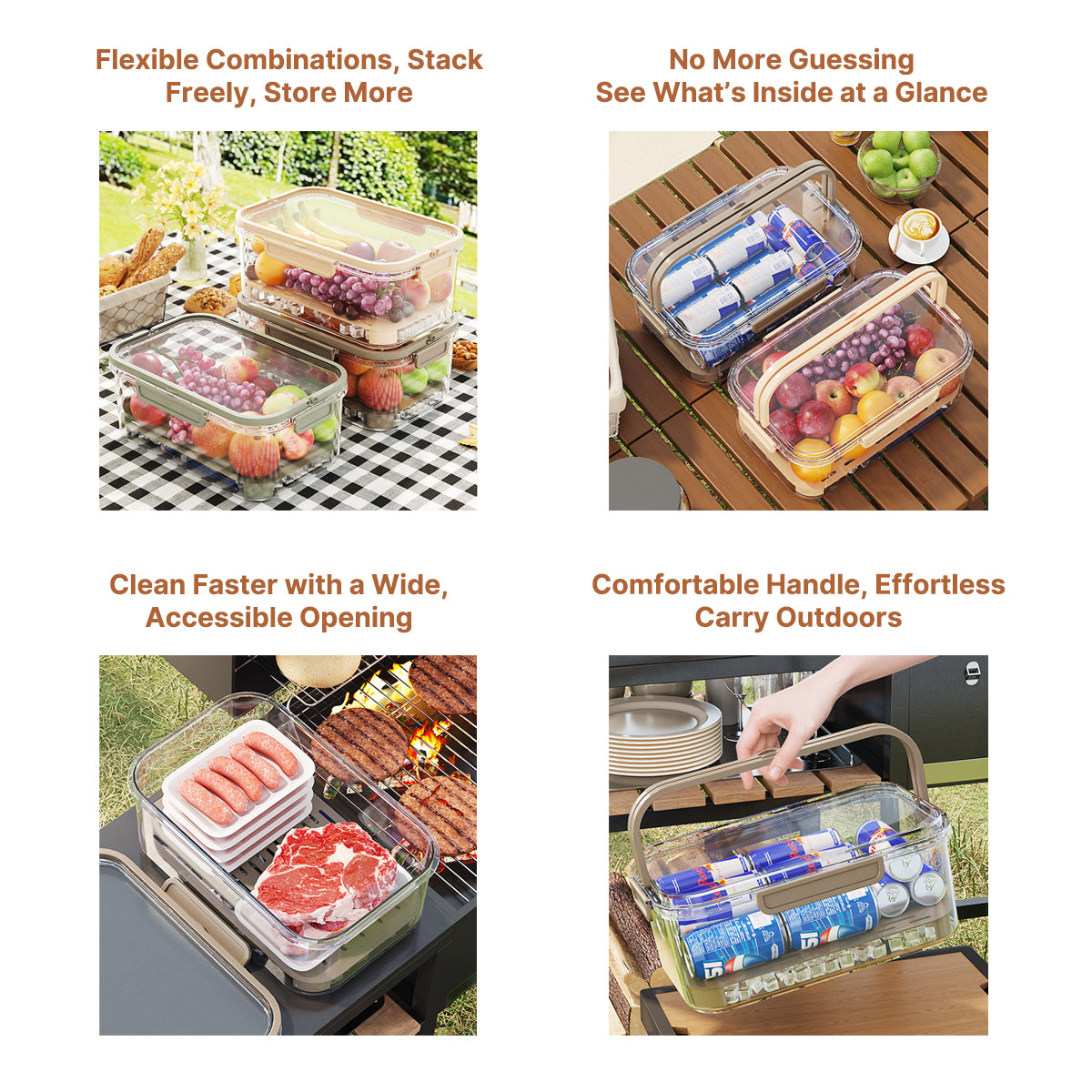 On-the-Go FreshBox - Portable & Leakproof Food Organizer