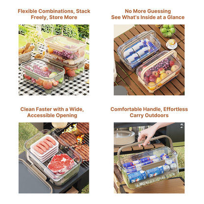 On-the-Go FreshBox - Portable & Leakproof Food Organizer