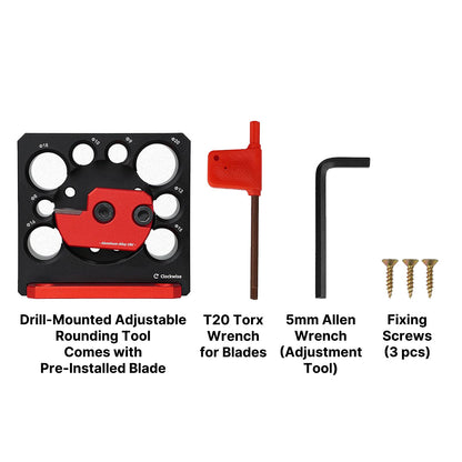 Adjustable Electric Drill Round Turning Tool