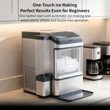 Commercial Portable Ice Maker – 17KG/38LB Fast Self-Clean Countertop Ice Machine | Traverseon