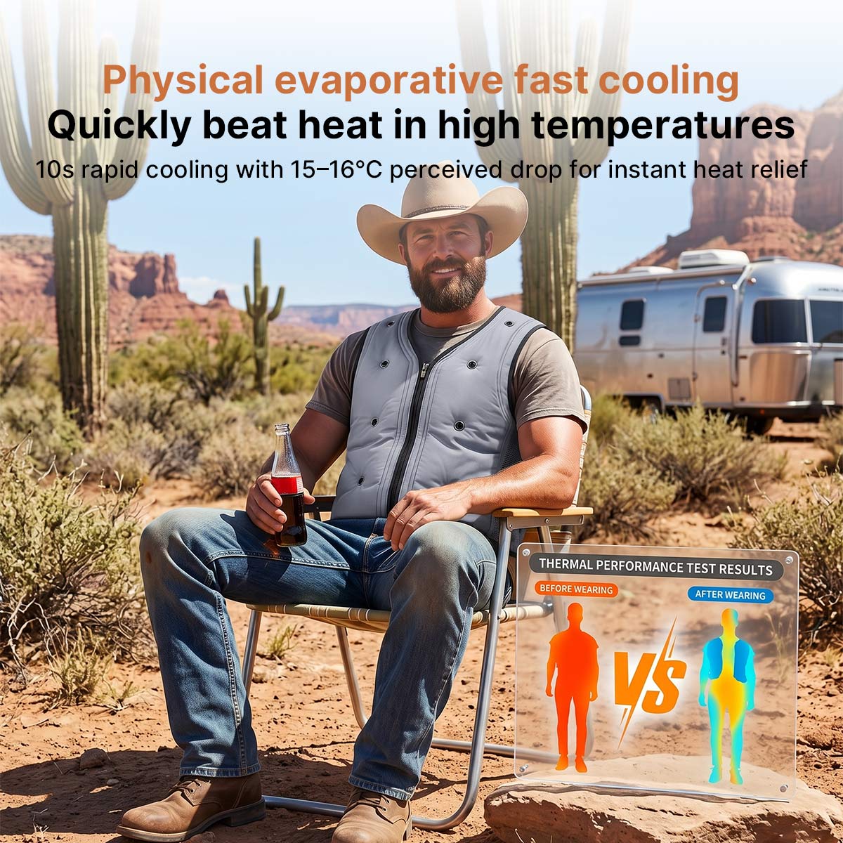 Evaporative Cooling Vest – Lightweight Breathable Heat Relief | Traverseon