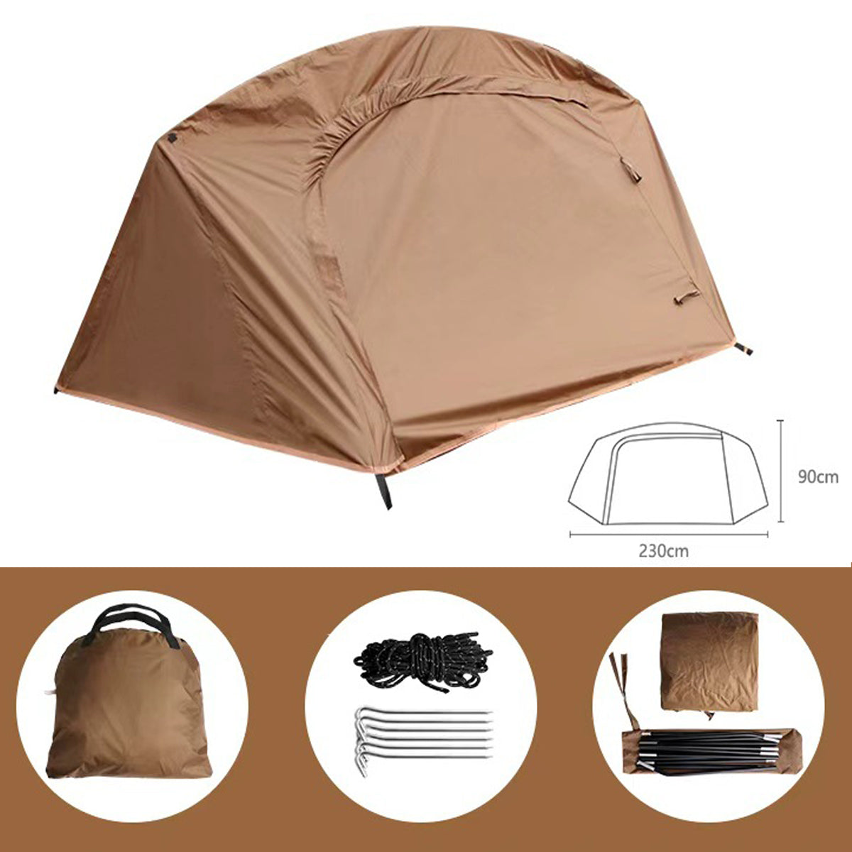 1-Person 3s Pop Up 1.5 kg/1.2kg Bivy Tent | Traverseon