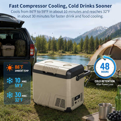 19 Qt Portable Car Refrigerator – AC/DC Car & Home Cooler | Traverseon
