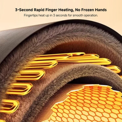 Smart Heated Gloves – 3-Second Rapid Heat, 3-Level 40–60 ℃ Warmth for Skiing, Cycling & Fishing | Traverseon