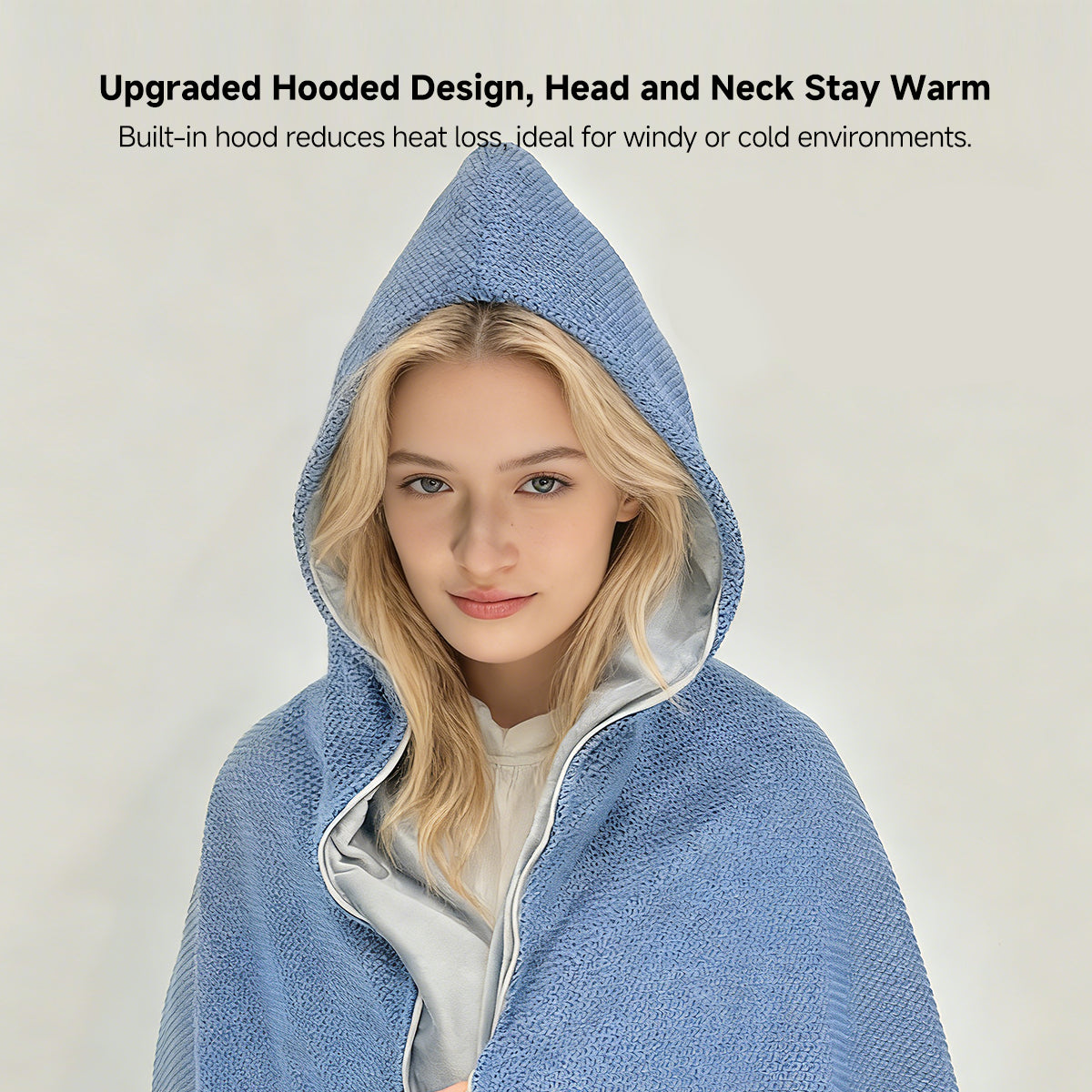 Cordless Graphene Heated Shawl – Hands-Free Wearable Warmth for Office & Home | Traverseon
