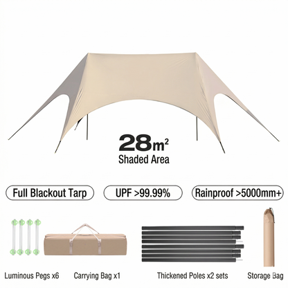 Traverseon Classic Canvas Anti-Rollover Hammock