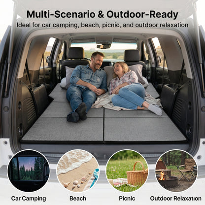 Foldable Adjustable Car Mattress – Portable Travel Bed | Traverseon