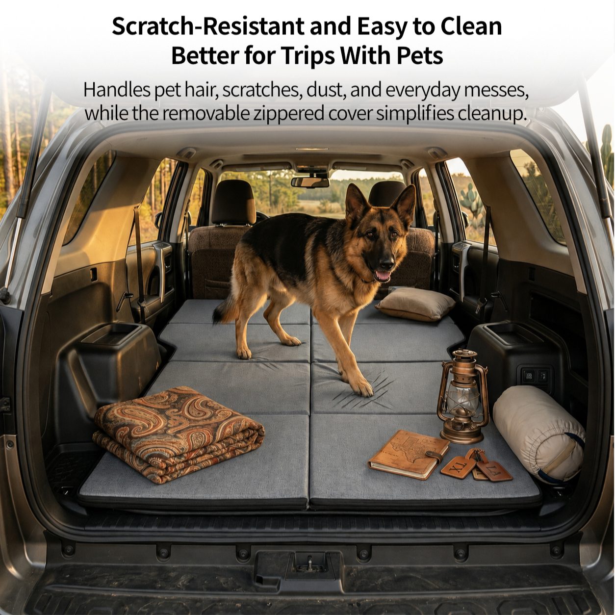 Foldable Adjustable Car Mattress – Portable Travel Bed | Traverseon