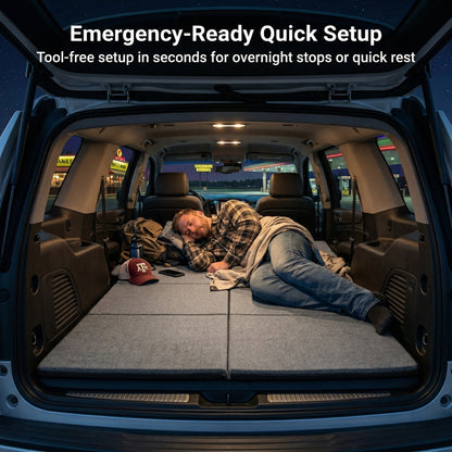 Foldable Adjustable Car Mattress – Portable Travel Bed | Traverseon