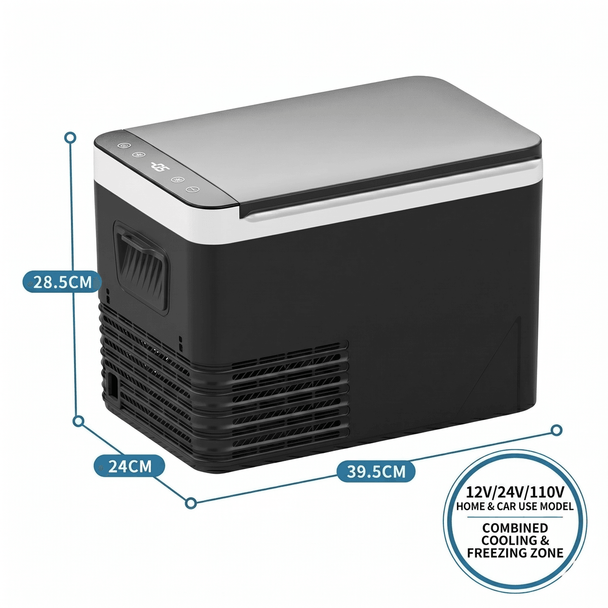 Compressor Car Refrigerator – -18°C Portable Freezer Cooler for Car, RV & Camping | Traverseon