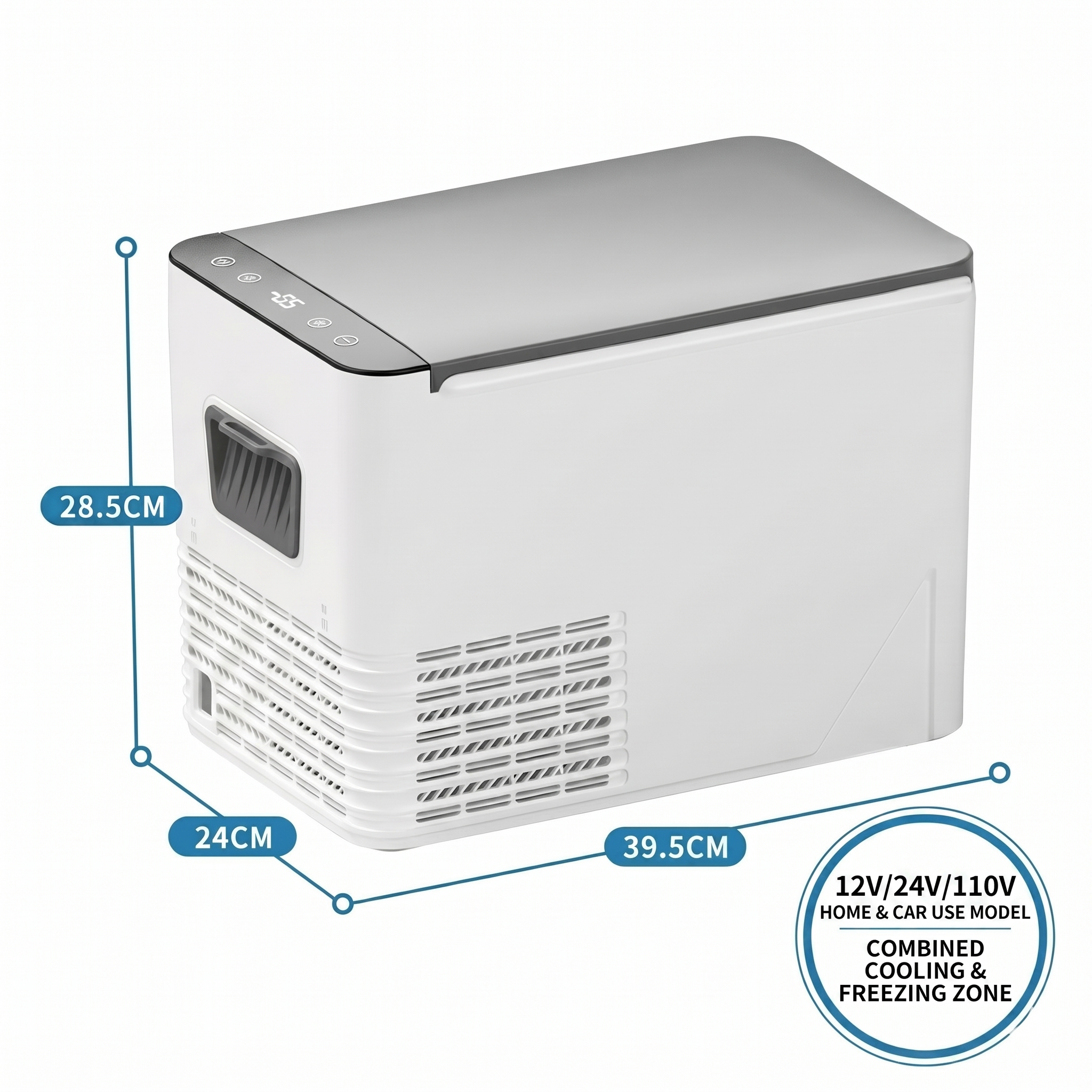 Compressor Car Refrigerator – -18°C Portable Freezer Cooler for Car, RV & Camping | Traverseon