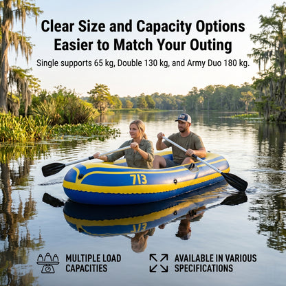 Traverseon SafeFloat 4-Chamber Inflatable Boat Set