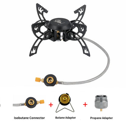 Traverseon Gas Camping Stove – 3800W Portable Windproof Outdoor Burner
