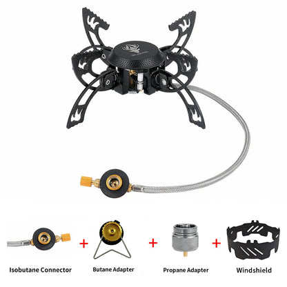 Traverseon Gas Camping Stove – 3800W Portable Windproof Outdoor Burner