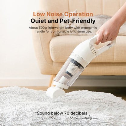 Cordless Handheld Pet Hair Vacuum – 4000Pa Strong Suction Cleaner with 4 Attachments | Traverseon