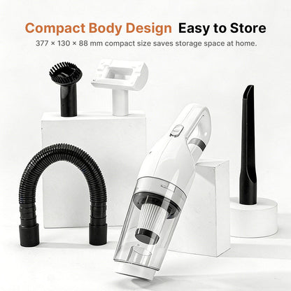 Cordless Handheld Pet Hair Vacuum – 4000Pa Strong Suction Cleaner with 4 Attachments | Traverseon
