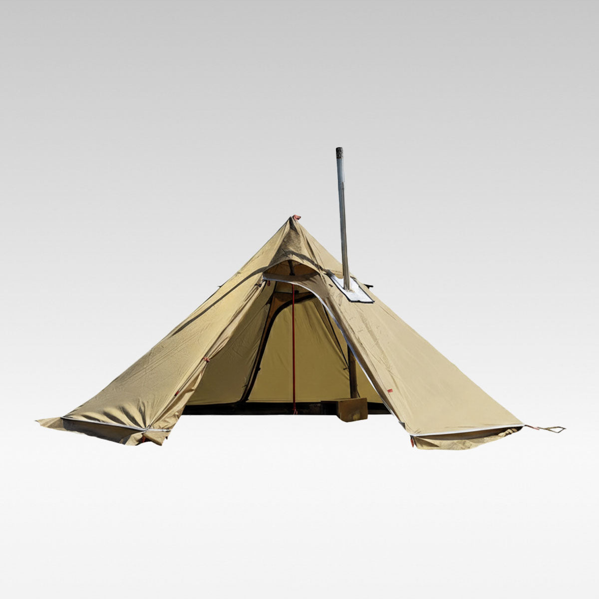 1–3 Person Ultralight 4-Season Teepee Hot Tent with Stove Jack – Camping Shelter – Traverseon
