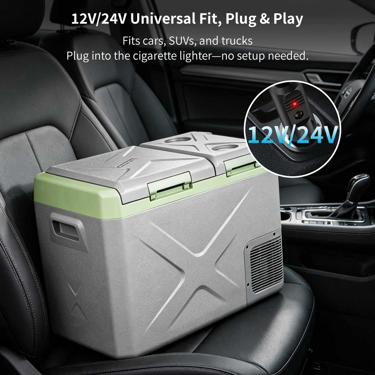 12V Portable Car Fridge 12/24V DC AC – Dual Zone -20°C Freezer Camping RV | Traverseon
