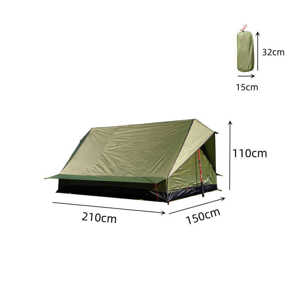Freespan Trekking Pole Tent (Solo / Duo) — Ultralight A-Frame Shelter