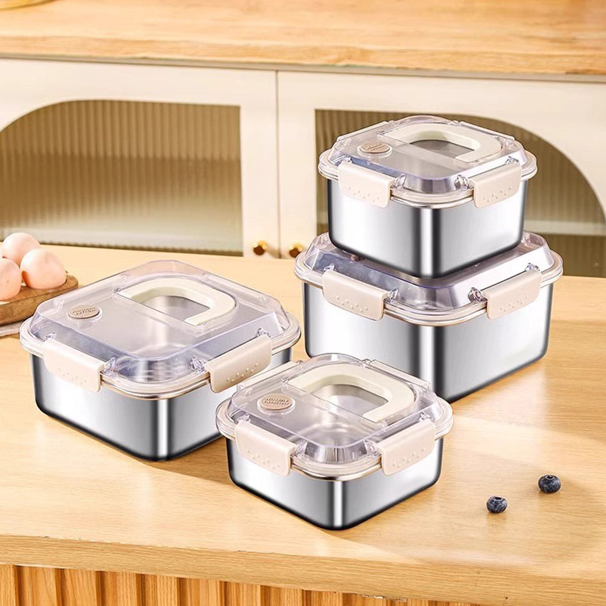 FreshSeal Stainless Steel Food Storage Box