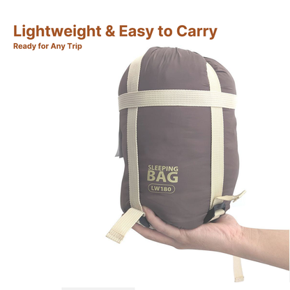 Traverseon 1P All-Season Ultralight Washable Envelope Sleeping Bag