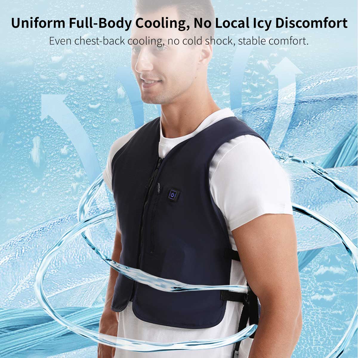 Water Circulation Cooling Vest – Adjustable Summer Cooling Gear | Traverseon
