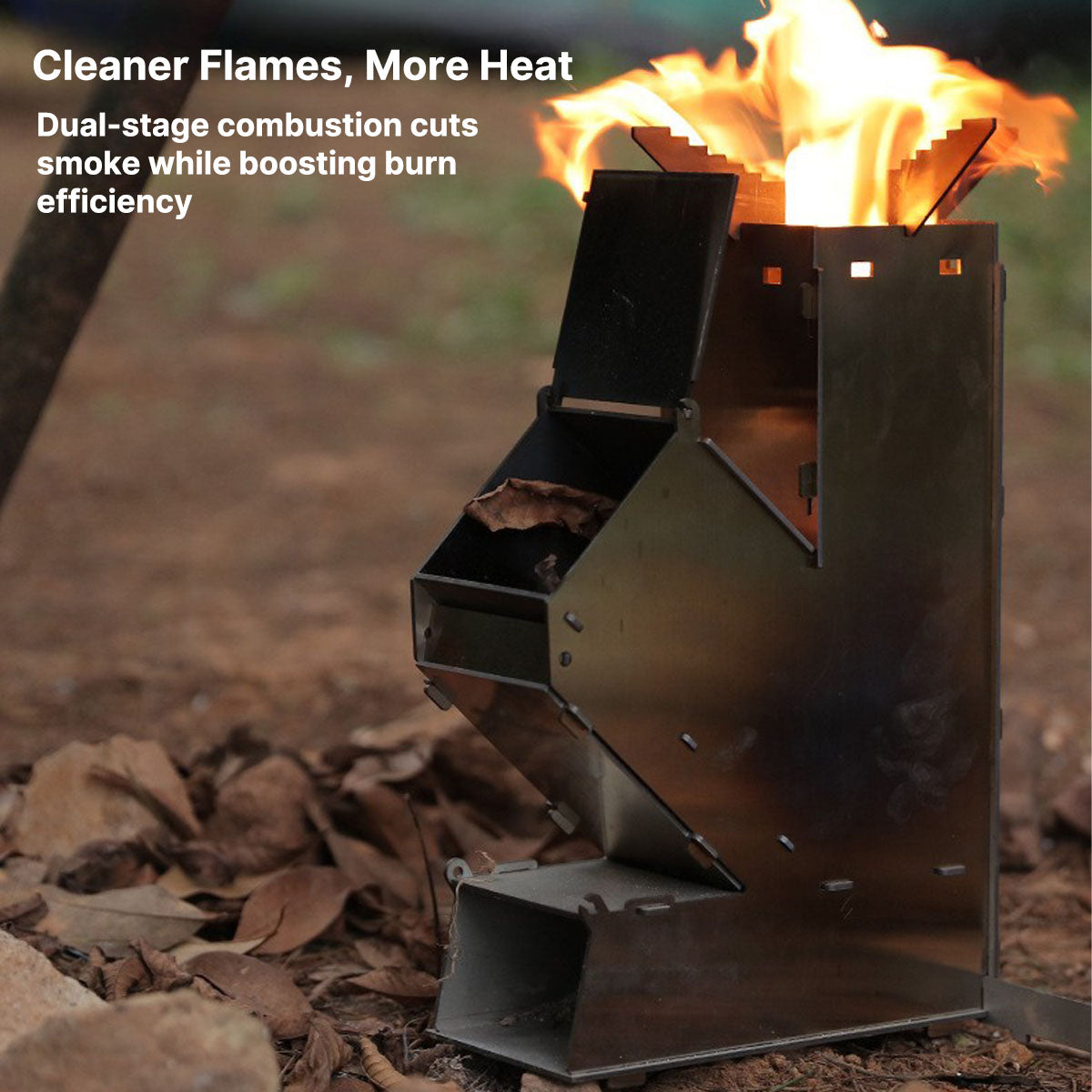 Portable Rocket Stove – Detachable Wood-Burning for Camping | Traverseon