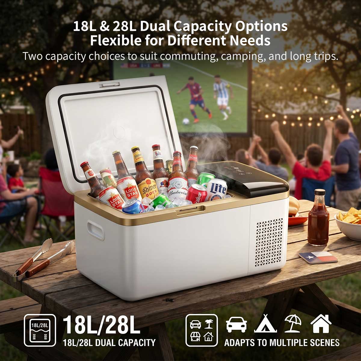 Car & Home Dual-Use Compressor Refrigerator – -20°C Portable Fridge Freezer | Traverseon