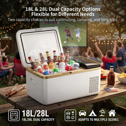 Car & Home Dual-Use Compressor Refrigerator – -20°C Portable Fridge Freezer | Traverseon
