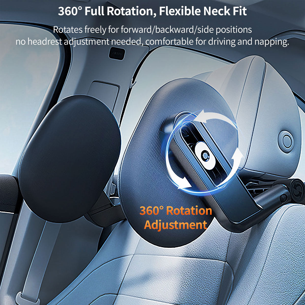 Car Headrest Neck Support – Adjustable Comfort for Travel & Sleep | Traverseon