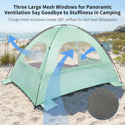 Beach Sun Shelter Tent – UPF50+ UV Protection Windproof Lightweight Canopy | Traverseon