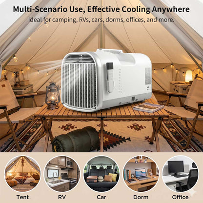 Portable Air Conditioner 4500/5200 BTU for 53–108 sq.ft – Camping RV AC | Traverseon