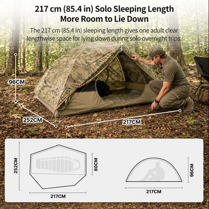 1 Person Backpacking Tent – 4 lb, 3000mm+ Waterproof Double-Wall | Traverseon