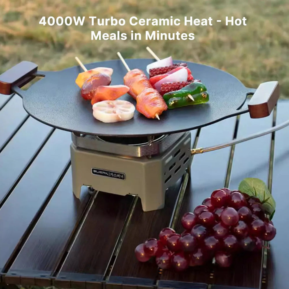 Portable Gas Propane Stove – Windproof Flameless Infrared | Traverseon