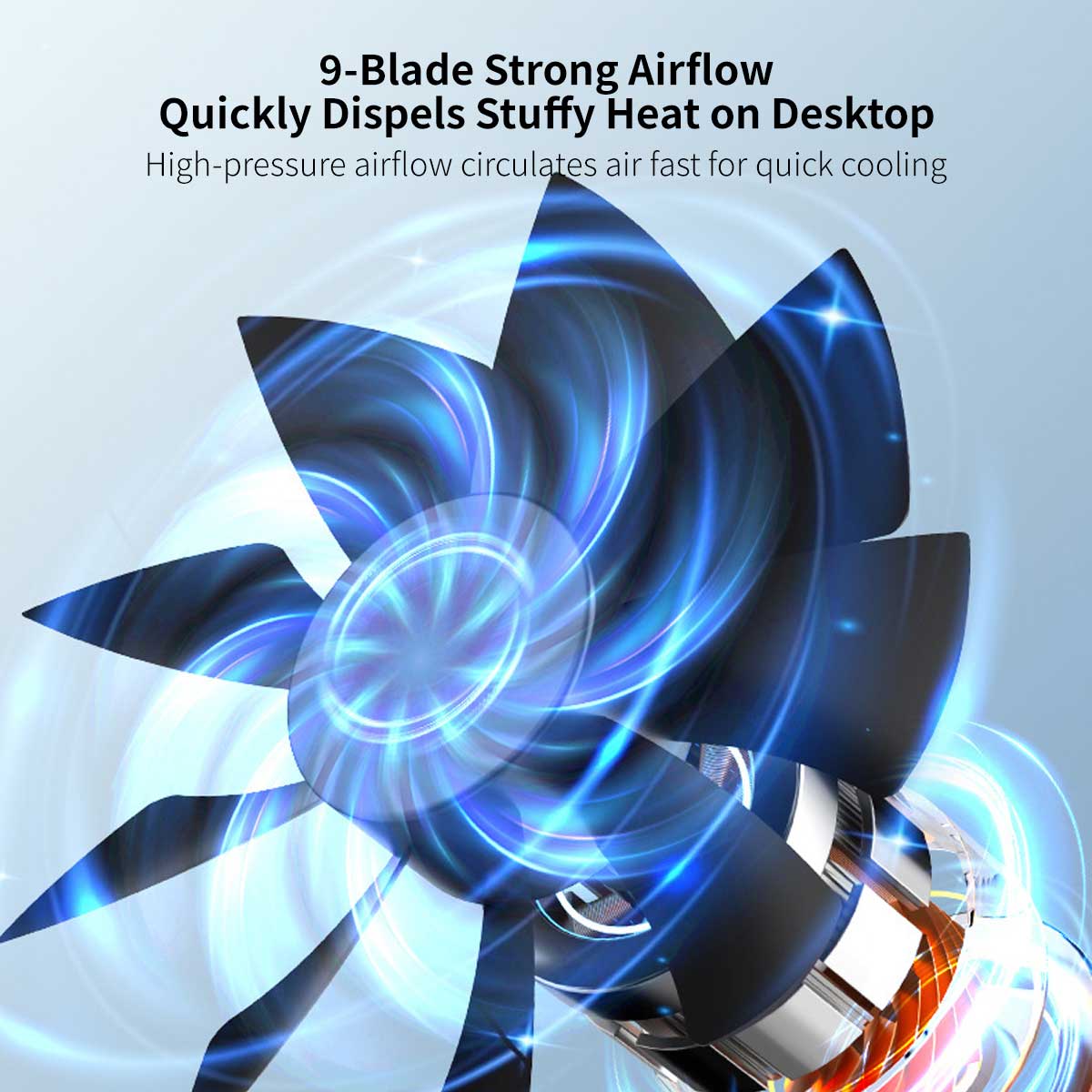 Desktop Evaporative Air Cooler – USB Mist Cooling Fan with Humidifier | Traverseon