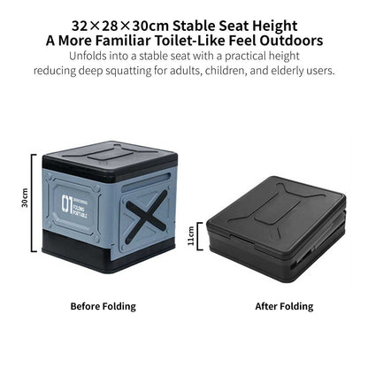 Portable Camping Toilet – Foldable Emergency Toilet with Gel Bags | Traverseon