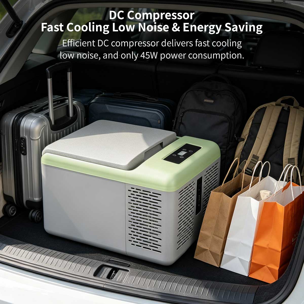 Portable 9L Compressor Car Refrigerator – -20°C Freezer Cooler | Traverseon